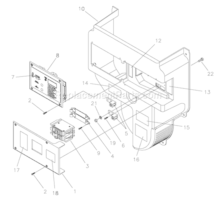 Page B Diagram and Parts List for 040275-0  Briggs and Stratton Generator